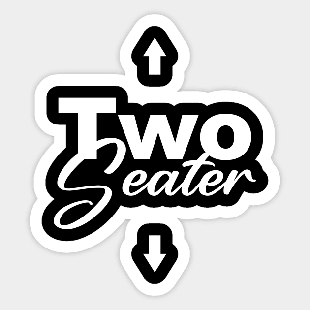 Two Seater Sticker by Horisondesignz